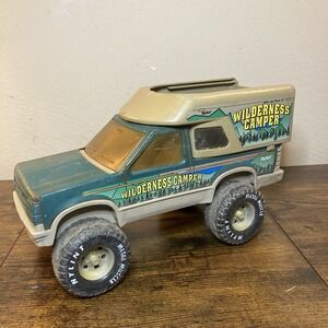 Nylint Wilderness Camper Truck (NO Slide Out Boat) Pressed Steel Green Plastic